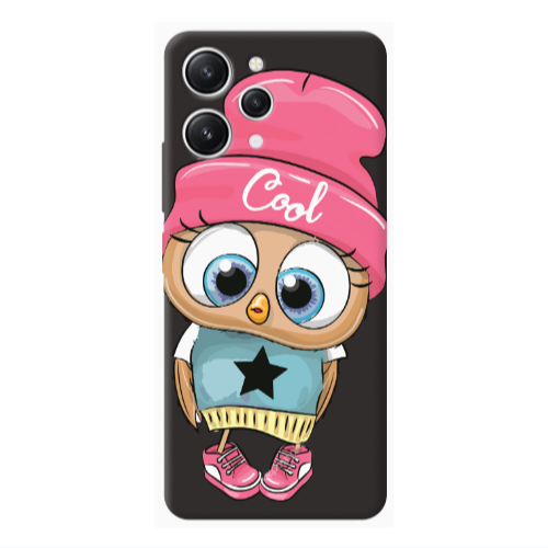Xiaomi Redmi 12 Cool Star Black Colored Silicone TPU Θήκη