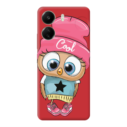 Xiaomi Redmi 13C Cool Star Red Colored Silicone TPU Θήκη
