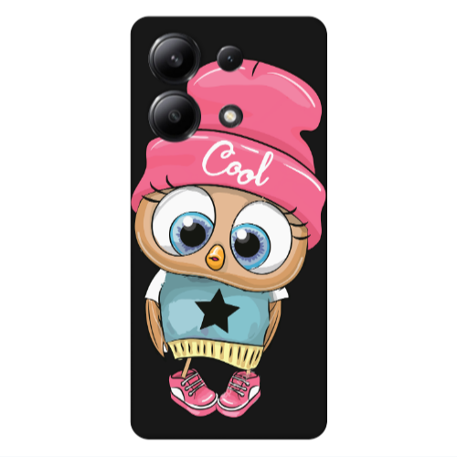 Xiaomi Redmi Note 13 4G Cool Star Black Colored Silicone TPU Θήκη