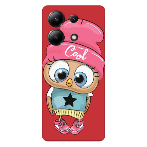Xiaomi Redmi Note 13 4G Cool Star Red Colored Silicone TPU Θήκη