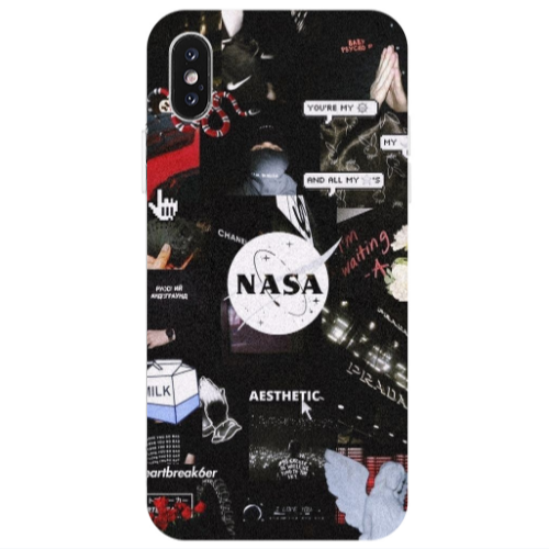 Apple iPhone Xs Max Heartbreak Transparent Silicone TPU Θήκη