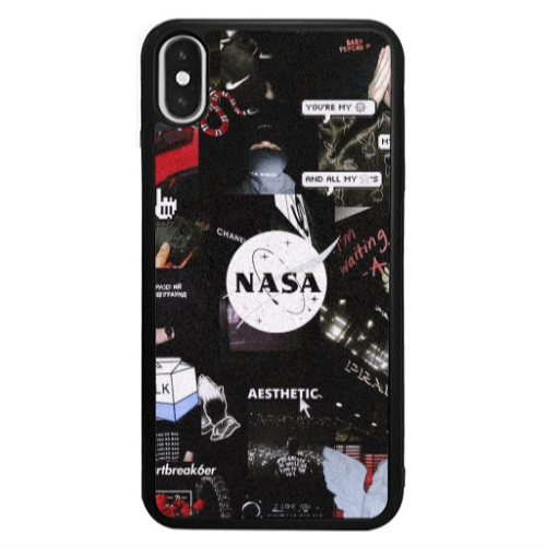 Apple iPhone Xs Max Heartbreak Black Glossy Θήκη