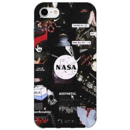Apple iPhone SE 2020 Heartbreak Transparent Silicone TPU Θήκη
