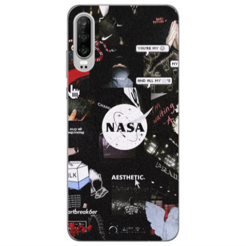 Huawei P30 Heartbreak Transparent Silicone TPU Θήκη