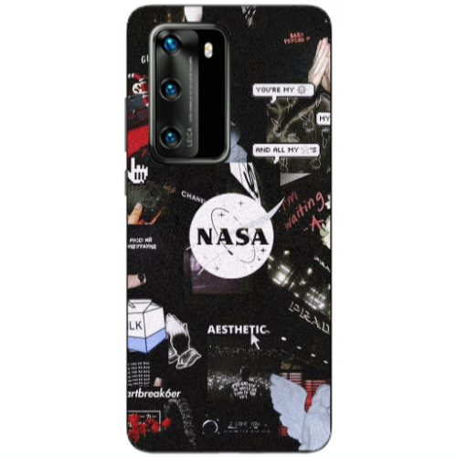 Huawei P40 Heartbreak Transparent Silicone TPU Θήκη