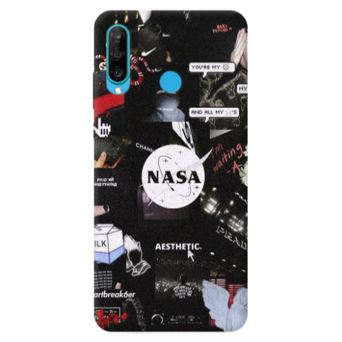 Huawei P30 Lite Heartbreak Transparent Silicone TPU Θήκη