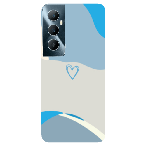 Realme C65 Mini Heart Transparent Silicone TPU Θήκη