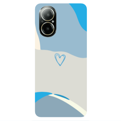 Realme C67 Mini Heart Transparent Silicone TPU Θήκη