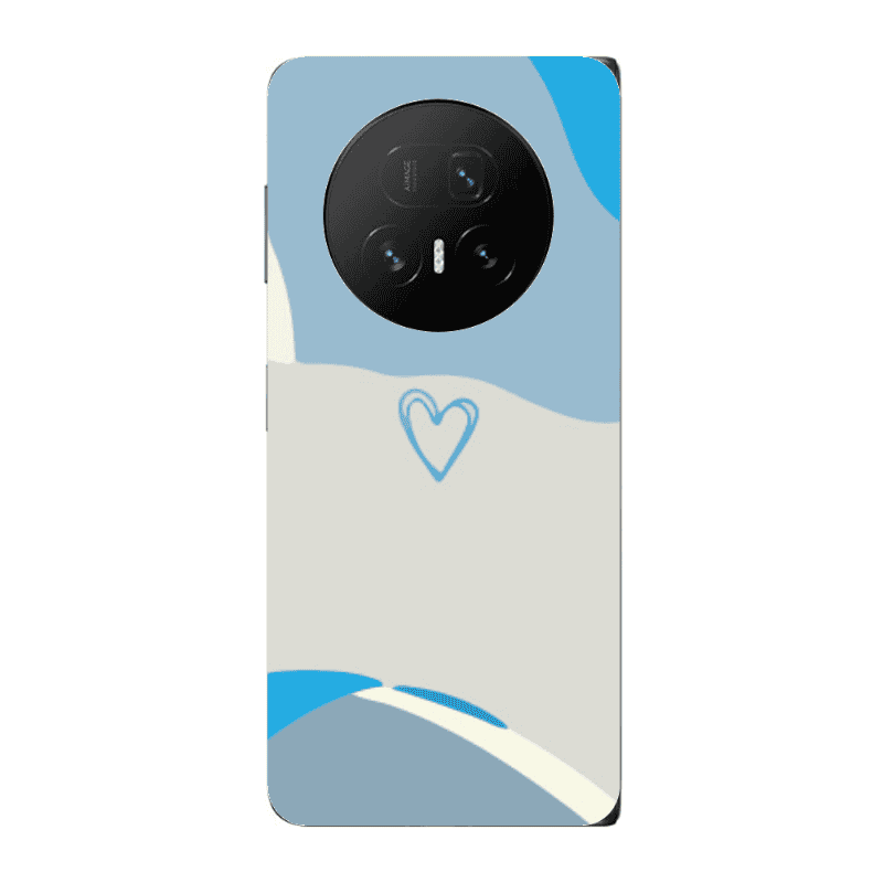 Honor Magic V5 Mini Heart Transparent Silicone TPU Θήκη