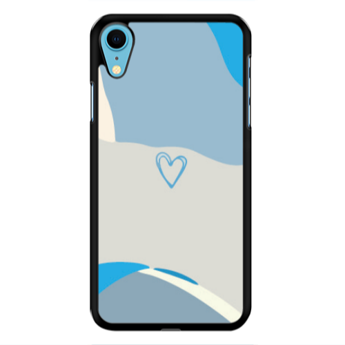 Apple iPhone Xr Mini Heart Black Glossy Θήκη