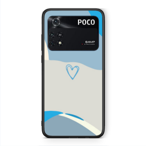 Xiaomi Poco M4 Pro 4G Mini Heart Black Glossy Θήκη