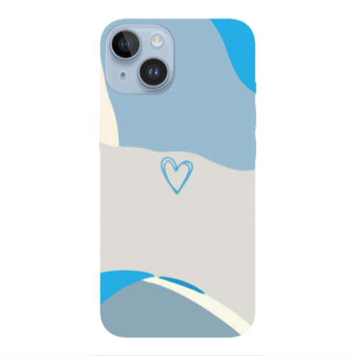 Apple iPhone 14  Mini Heart Transparent Silicone TPU Θήκη