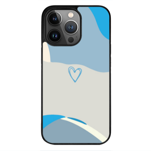 Apple iPhone 13 Pro Mini Heart Black Glossy Θήκη
