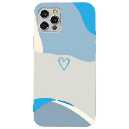 Apple iPhone 12 Pro Mini Heart Transparent Silicone TPU Θήκη