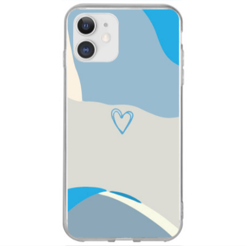 Apple iPhone 12 Mini Mini Heart Transparent Silicone TPU Θήκη