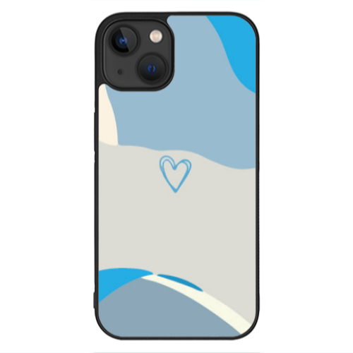 Apple iPhone 13 Mini Mini Heart Black Glossy Θήκη