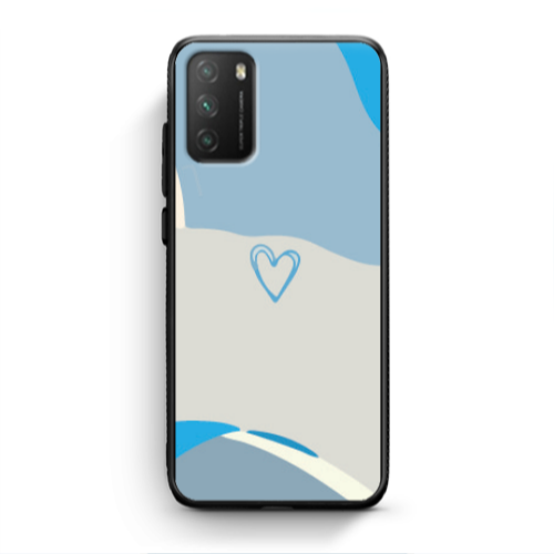 Xiaomi Poco M3 Mini Heart Black Glossy Θήκη