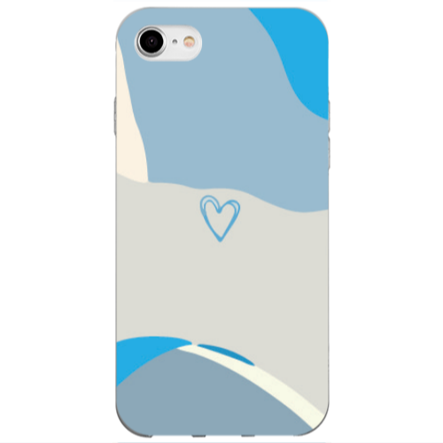 Apple iPhone SE 2020 Mini Heart Transparent Silicone TPU Θήκη