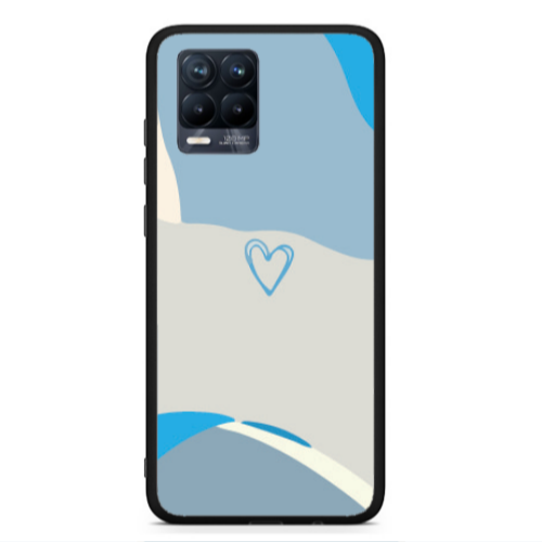 Realme 8  Mini Heart Black Glossy Θήκη