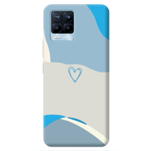 Realme 8 Pro Mini Heart Transparent Silicone TPU Θήκη