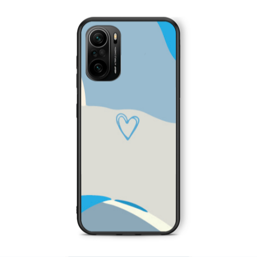 Xiaomi Poco F3 Mini Heart Black Glossy Θήκη