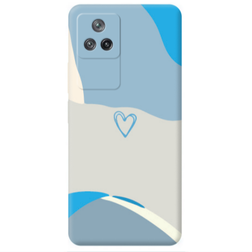 Xiaomi Poco F4 Mini Heart Transparent Silicone TPU Θήκη