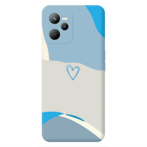 Realme C35 Mini Heart Transparent Silicone TPU Θήκη