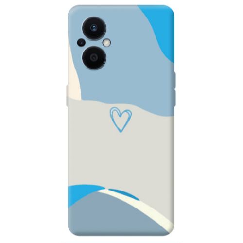 Oppo Reno 7 Lite Mini Heart Transparent Silicone TPU Θήκη