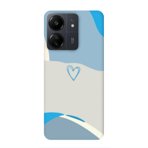 Xiaomi Redmi 13C Mini Heart Transparent Silicone TPU Θήκη