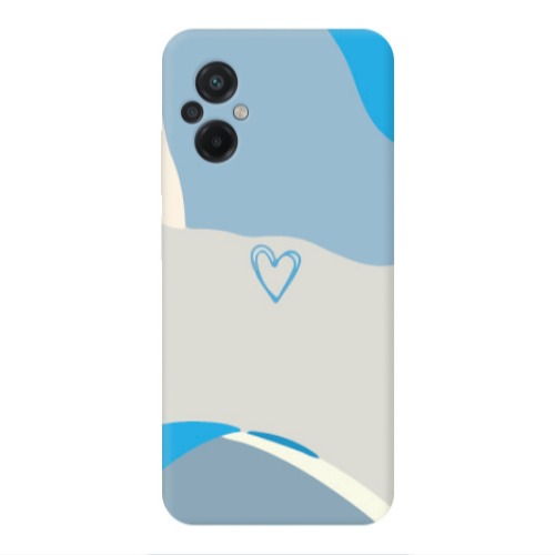 Xiaomi Poco M5 Mini Heart Transparent Silicone TPU Θήκη