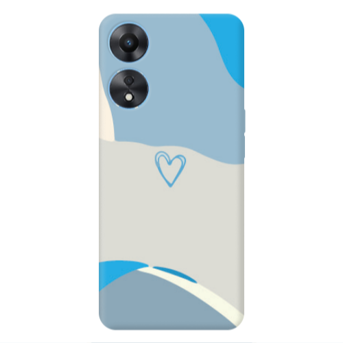 Oppo A 98 Mini Heart Transparent Silicone TPU Θήκη