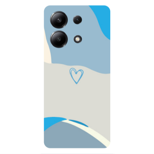 Xiaomi Redmi Note 13 4G Mini Heart Transparent Silicone TPU Θήκη