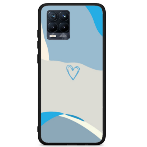 Realme 8 i Mini Heart Black Glossy Θήκη