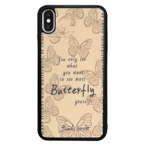 Apple iPhone Xs Max You Only See Black Glossy Θήκη