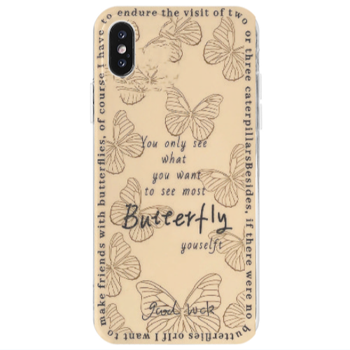 Apple iPhone Xs You Only See Transparent Silicone TPU Θήκη