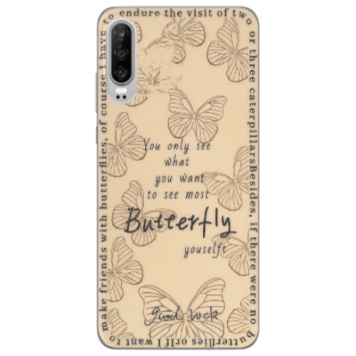 Huawei P30 You Only See Transparent Silicone TPU Θήκη