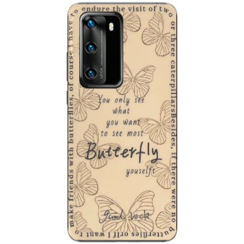 Huawei P40 You Only See Transparent Silicone TPU Θήκη
