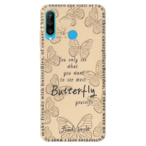 Huawei P30 Lite You Only See Transparent Silicone TPU Θήκη