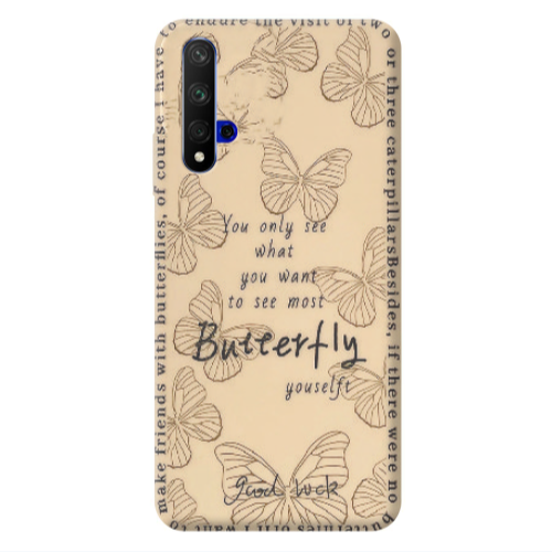 Huawei Nova 5 T You Only See Transparent Silicone TPU Θήκη