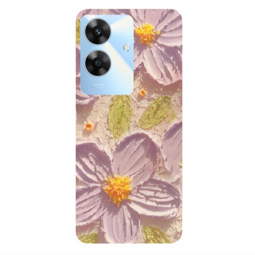 Realme Note 60 Daisy picture Transparent Silicone TPU Θήκη