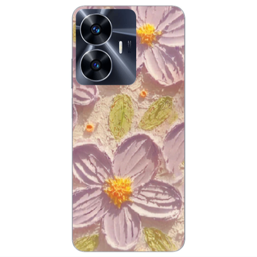 Realme Note 50 Daisy picture Transparent Silicone TPU Θήκη