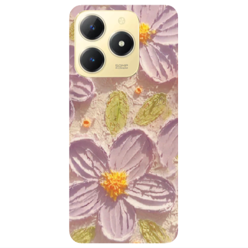 Realme C61 Daisy picture Transparent Silicone TPU Θήκη