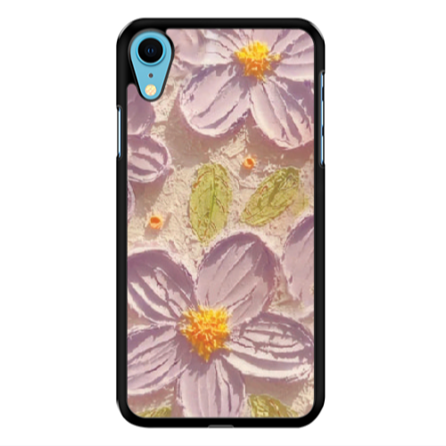 Apple iPhone Xr Daisy picture Black Glossy Θήκη