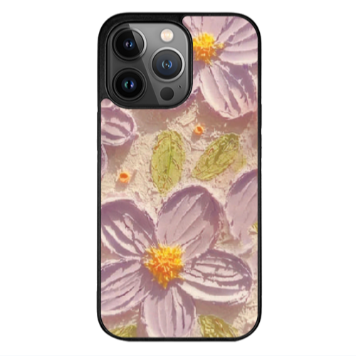 Apple iPhone 12 Pro Daisy picture Black Glossy Θήκη
