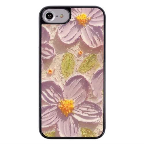 Apple iPhone 7 Daisy picture Black Glossy Θήκη
