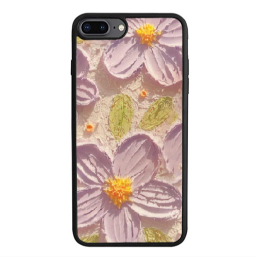 Apple iPhone 7 Plus Daisy picture Black Glossy Θήκη