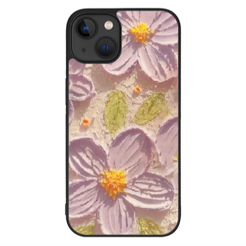 Apple iPhone 13 Mini Daisy picture Black Glossy Θήκη