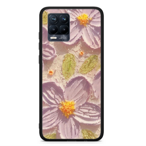 Realme 8  Daisy picture Black Glossy Θήκη