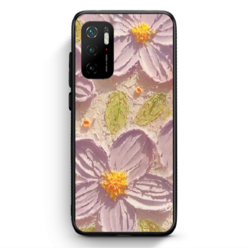 Xiaomi Poco M3 Pro Daisy picture Black Glossy Θήκη