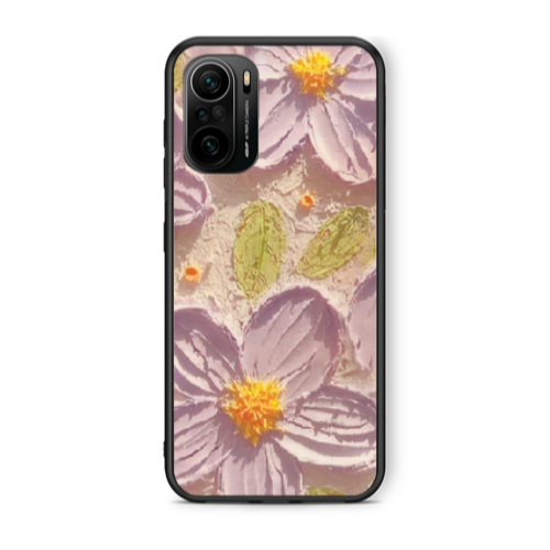 Xiaomi Poco F3 Daisy picture Black Glossy Θήκη